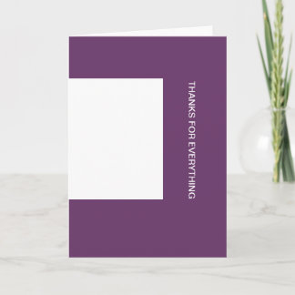 Cartão De Agradecimento Thanks for everthing