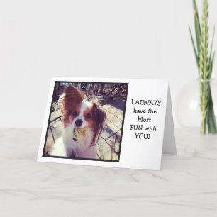 Cartão De Agradecimento Thanks for Making my Life a Ball Papillon Card