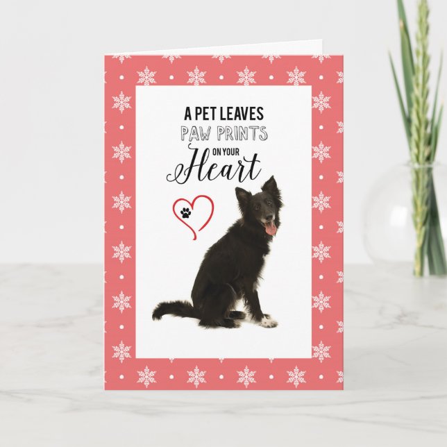 Cartão De Agradecimento Thanks from Dog Walker Christmas (Frente)