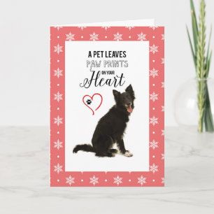 Cartão De Agradecimento Thanks from Dog Walker Christmas