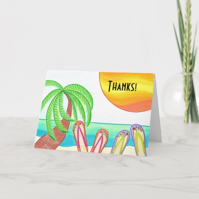 Cartão De Agradecimento Thanks! You're the best. (Frente)