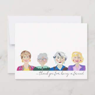 Cartão De Agradecimento The Golden Girls Notecards