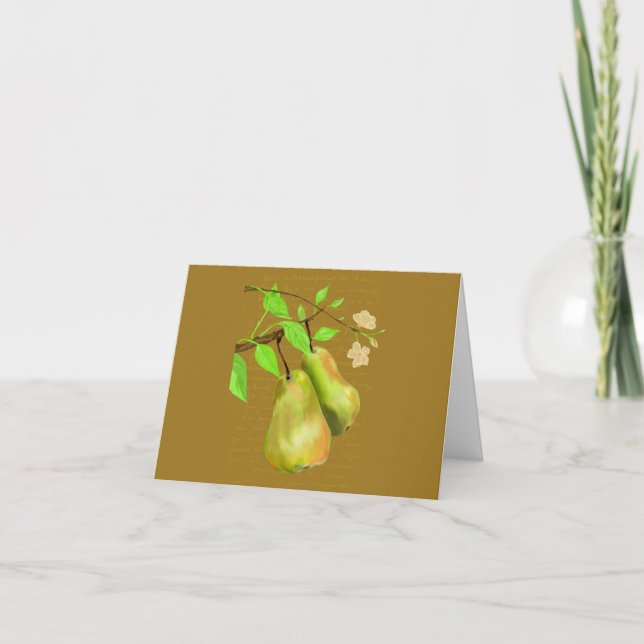 Cartão De Agradecimento The Perfect Pear Thank You Card (Frente)