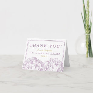 Cartão De Agradecimento The Pretty Peony Floral Wedding Collection