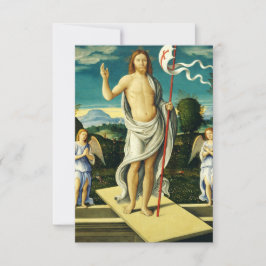 Cartão De Agradecimento The Resurrection of Jesus Holy Card