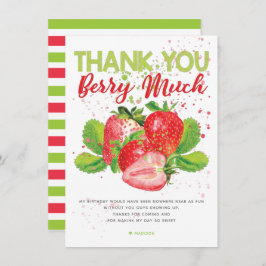 Cartão De Agradecimento Theme Birthday