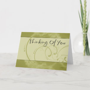 Cartão De Agradecimento Thinking Of You (Yellow) Card