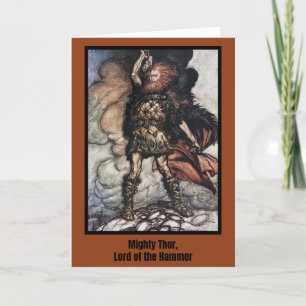 Cartão De Agradecimento Thor Devotional Prayer and Gift Card