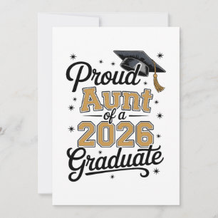 Cartão De Agradecimento Tia Orgulhosa De Um Graduado Em 2026 Graduação Dou