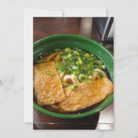 Tigela de Sopa de Macarrão Japonês Kitsune Udon