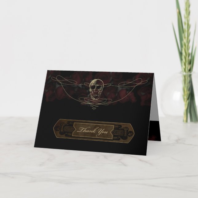 Cartão De Agradecimento Till Death Complimentary Folded Thank You Card (Frente)