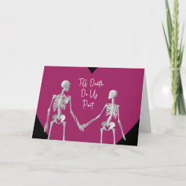 Cartão De Agradecimento Till Death Do Us Part Valentine's Day Card opt3