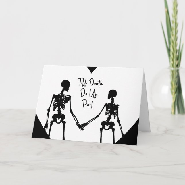 Cartão De Agradecimento Till Death Do Us Part Valentine's Day Card opt5 (Frente)
