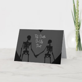 Cartão De Agradecimento Till Death Do Us Part Valentine's Day Card opt7
