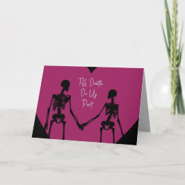 Cartão De Agradecimento Till Death Do Us Part Valentine's Day Card opt8