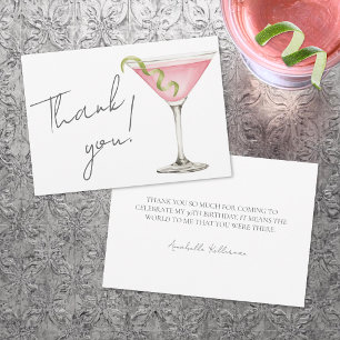 Cartão De Agradecimento Tini Um Pouco Mais Velho Martini