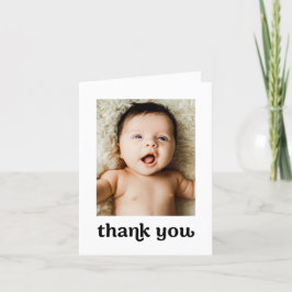 Cartão De Agradecimento Típica de Trendência Simples Moderno 2 Fotos para