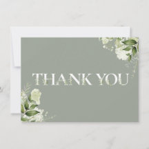 Tipografia Floral de Verde Salvia Personalizada