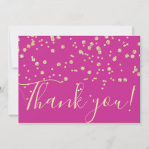 Tipografia Glitter Dourada Confetti Fuschia