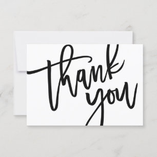 Cartão De Agradecimento Tipografia, Lettering, Chá de fraldas, Festa de an