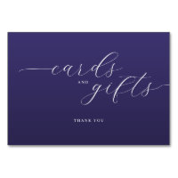 Cartão de Agradecimento Tipográfico Roxo Elegante