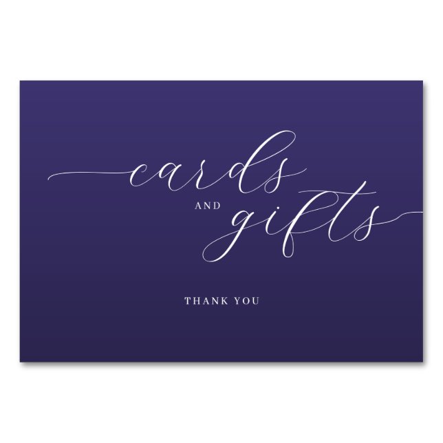 Cartão de Agradecimento Tipográfico Roxo Elegante (Frente)