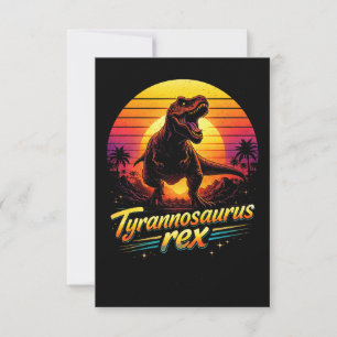 Cartão De Agradecimento Tiranossauro Rex