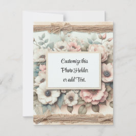 Cartão De Agradecimento Titular de Imagem Personalizado