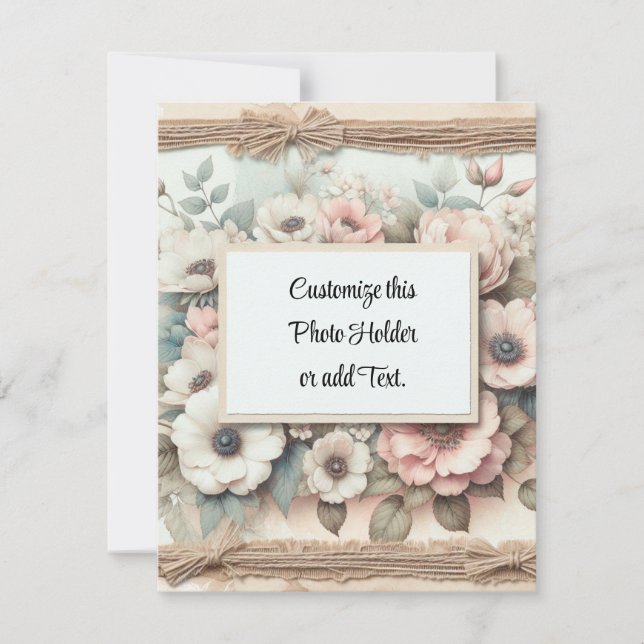 Cartão De Agradecimento Titular de Imagem Personalizado (Frente)