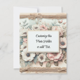 Cartão De Agradecimento Titular de Imagem Personalizado