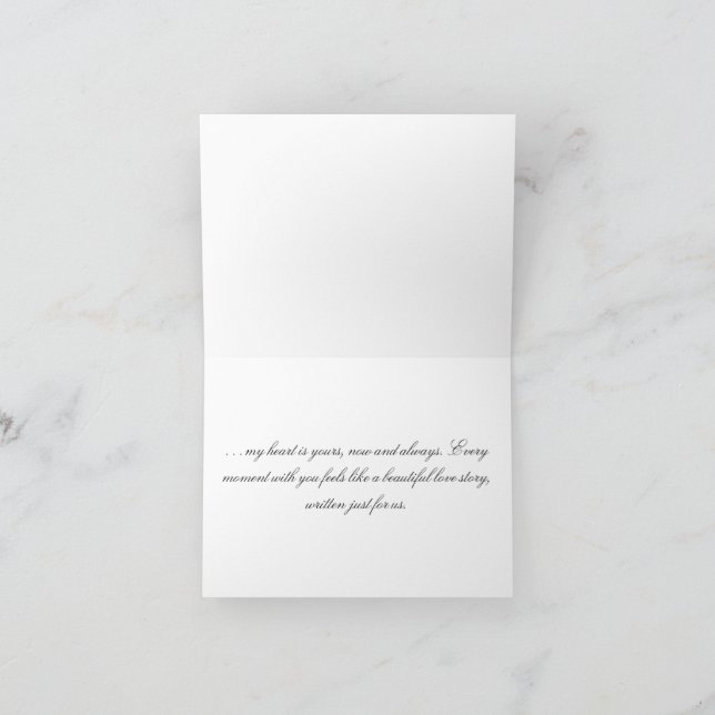 Cartão De Agradecimento "To My Dearest” Custom Name Love Card  (Interior)