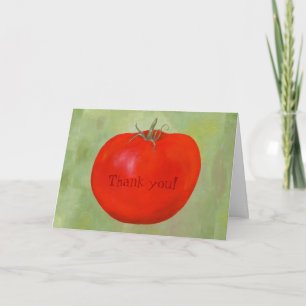 Cartão De Agradecimento Tomato Thank You notecard