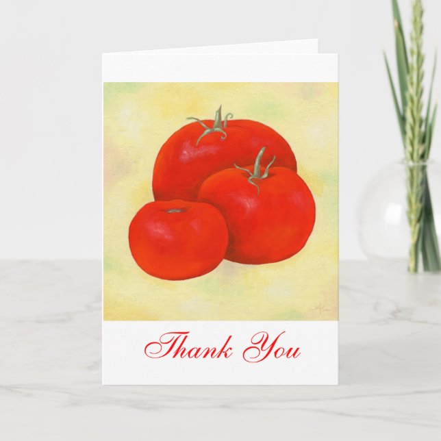 Cartão De Agradecimento Tomatoes Thank You notecard (Frente)