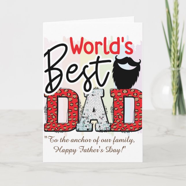 Cartão De Agradecimento "Torne o Dia do Pai Extra Especial!" (Frente)