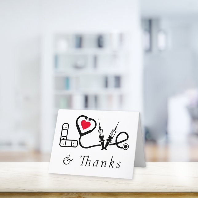 Cartão De Agradecimento Trabalhador de assistência médica (Criador carregado)