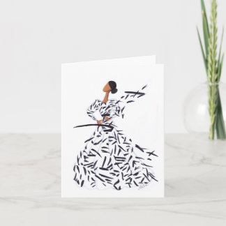 Cartão De Agradecimento Traços de Tinta