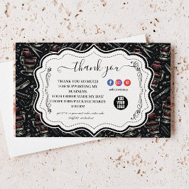 Cartão De Agradecimento Traditional Barber Tools Classic Grooming