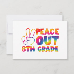 Cartão De Agradecimento Tranquilidade no Oitavo Ano, Tie Dye no Dia 8