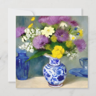 Cartão De Agradecimento Tranquilo Vase das Flores Impressão