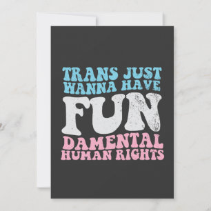 Cartão De Agradecimento Trans Só quer ter direitos humanos fundamentais