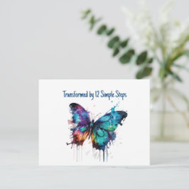 Cartão De Agradecimento Transformado por 12 etapas simples