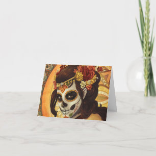 Cartão De Agradecimento Travesseiro decorativo Dia De Los Muertos