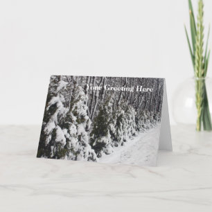 Cartão De Agradecimento Trees Dressed In Snow Greeting Card