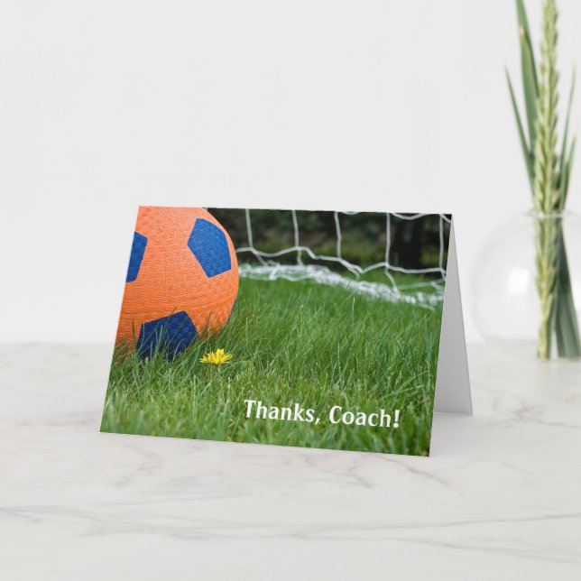 Cartão De Agradecimento Treinador de obrigados (Frente)