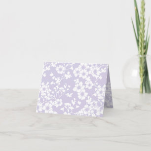 Cartão De Agradecimento Trellis Floral - Lavanda Empoeirada