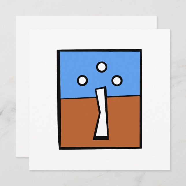 CARTÃO DE AGRADECIMENTO TRÊS BOLAS (Frente/Verso)