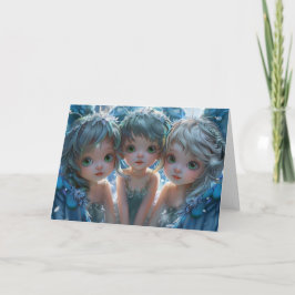 Cartão De Agradecimento Três pequenos ângulos de arte digital