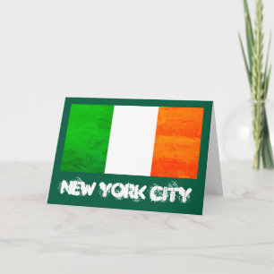 Cartão De Agradecimento Trevos & Horizontes: Bandeira do Patrimônio Irland
