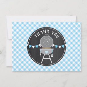 Cartão De Agradecimento Trocadilho no Chá de fraldas Oven BabyQ