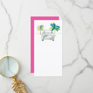 Cartão De Agradecimento Tropical Obrigado Notecards